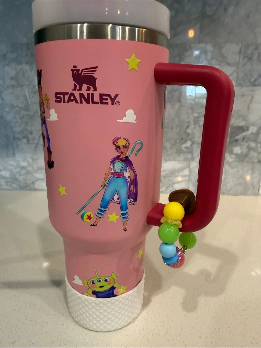 Stanley Pink Travel Tumbler Toy Story Decorative Top, Charm 40 oz